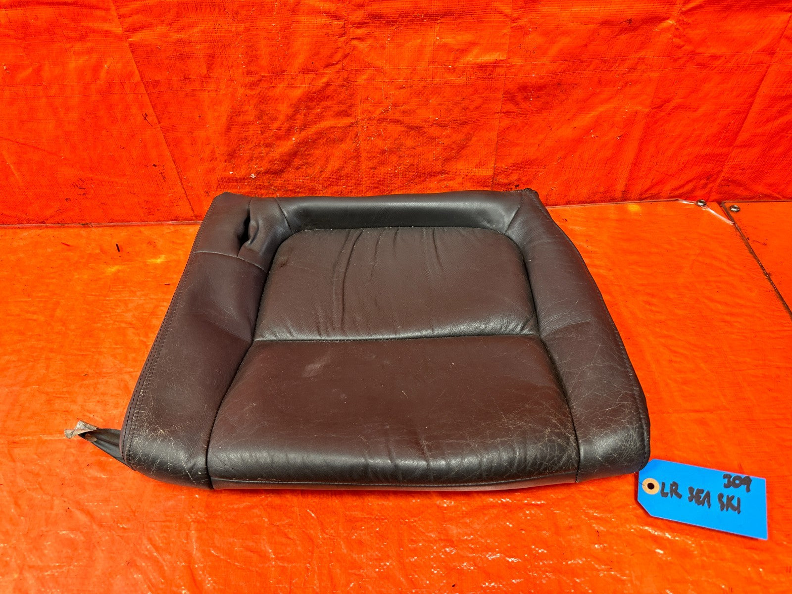 94 01 ACURA INTEGRA 2D   DRIVER LEFT REAR LOWER GRAY SEAT SKIN LEATHER OEM 3090