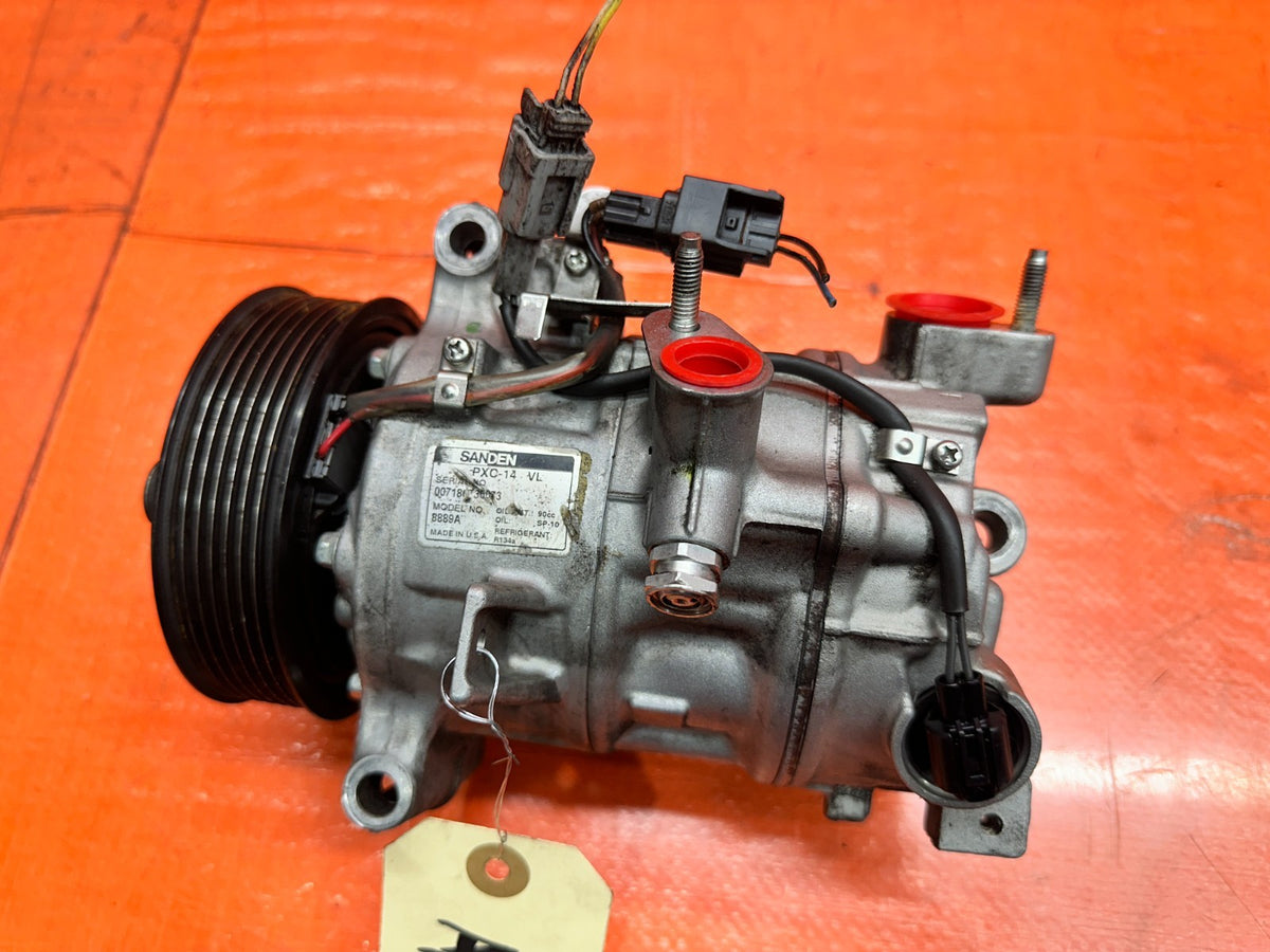 14-15 INFINITI Q50 3.7L VQ37VHR A/C AIR CONDITIONING COMPRESSOR PUMP OEM #3444
