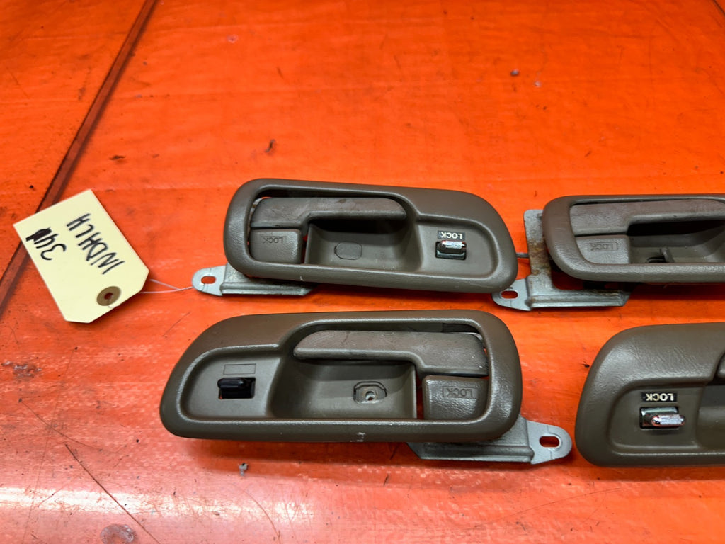 94-01 ACURA INTEGRA 4D 1.8L INSIDE INTERIOR DOOR HANDLE SET OF 4 OEM #3418