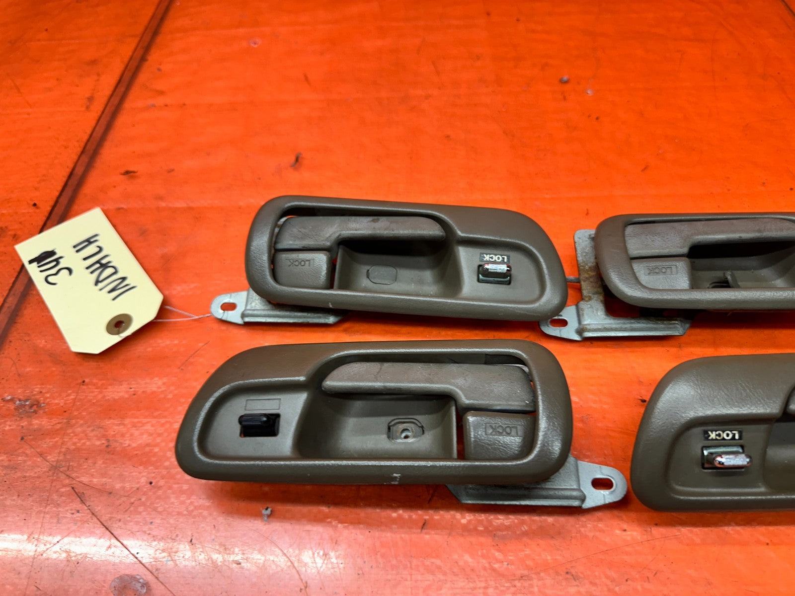 94-01 ACURA INTEGRA 4D 1.8L INSIDE INTERIOR DOOR HANDLE SET OF 4 OEM #3418