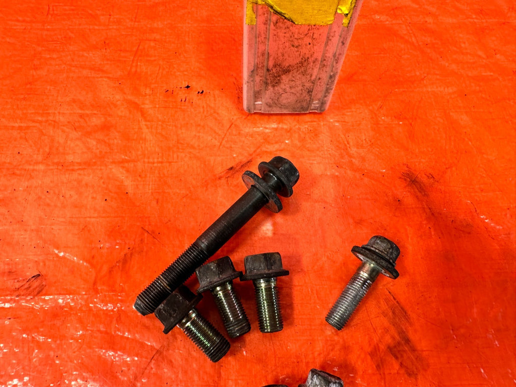 97 01 HONDA PRELUDE   FRONT MOTOR MOUNT BOLTS HARDWARE   OEM FACTORY #3233