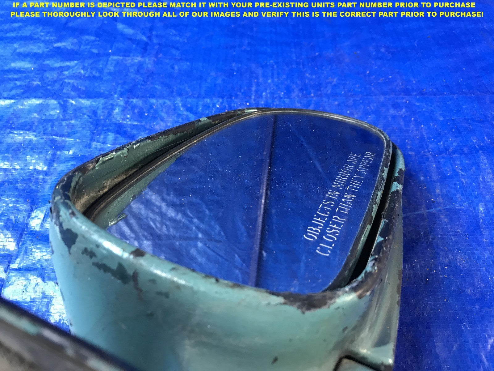 OEM 1990 1991 1992 1993 HONDA ACCORD PASSENGER RIGHT SIDE VIEW MIRROR    7