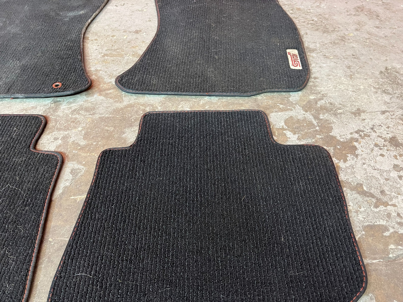 15 20 SUBARU WRX STI   FLOOR MAT SET   BLACK COLOR LEFT RIGHT FRONT REAR OEM 17012