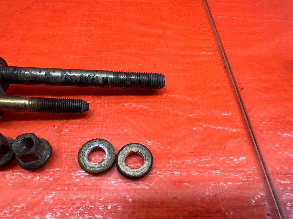 93 97 HONDA DEL SOL   DRIVER LEFT ENGINE MOTOR MOUNT BOLTS NUTS HARDWARE OEM 2271