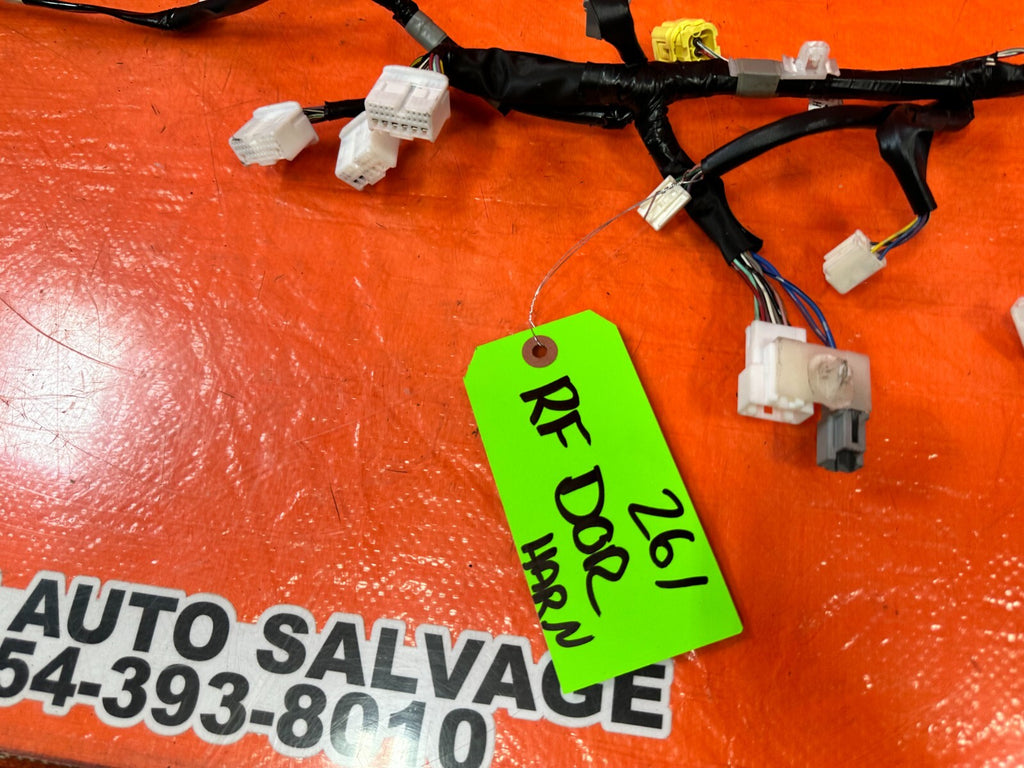 2002 02 LEXUS SC430   RIGHT FRONT DOOR WIRING HARNESS WIRE LOOM OEM #2618