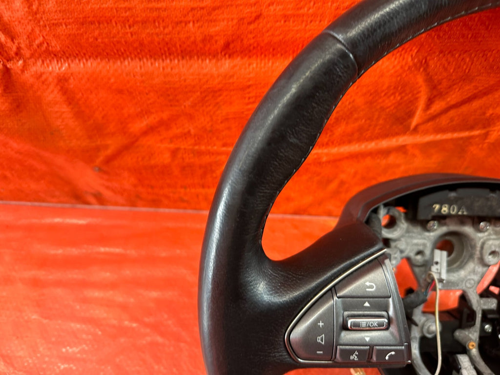 2017 17 INFINITI Q50 RED SPORT 400 RWD   STEERING WHEEL   NON HEATED   OEM #24210