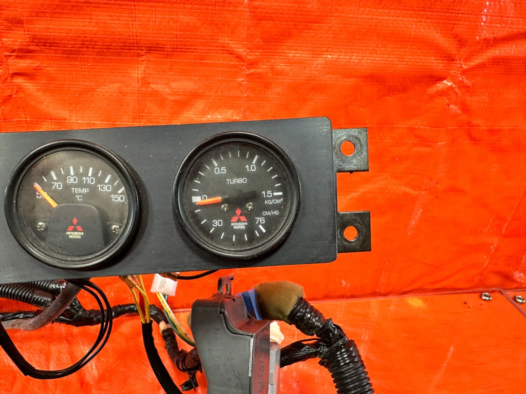 2006 06 LANCER EVOLUTION IX EVO 9 MR VOLT TEMP TURBO MR GAUGES W/ ALL WIRING OEM17