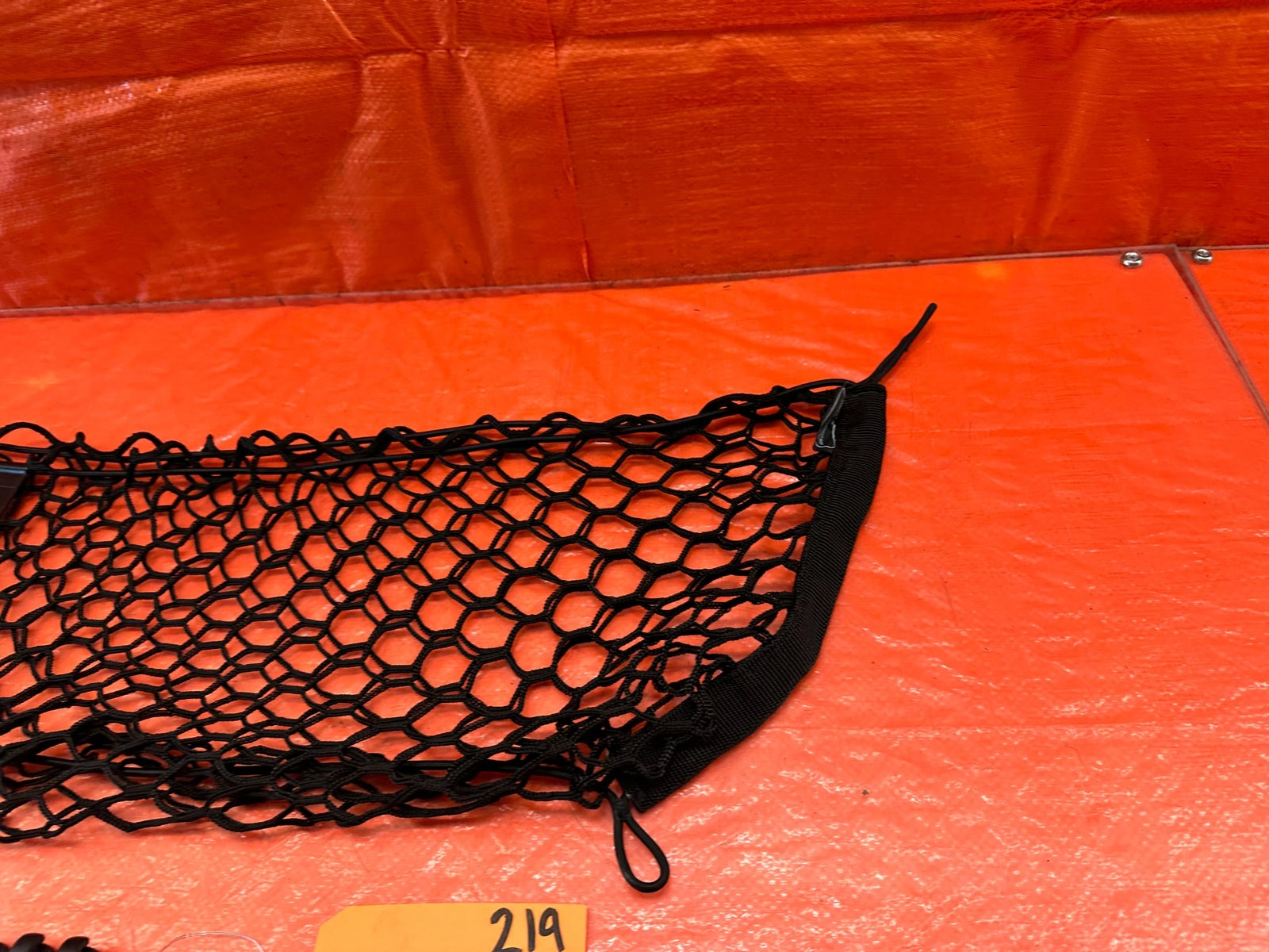 10 16 HYUNDAI GENESIS COUPE   REAR TRUNK / CARGE NET W/ 4 MOUNTING CLIPS OEM 2196
