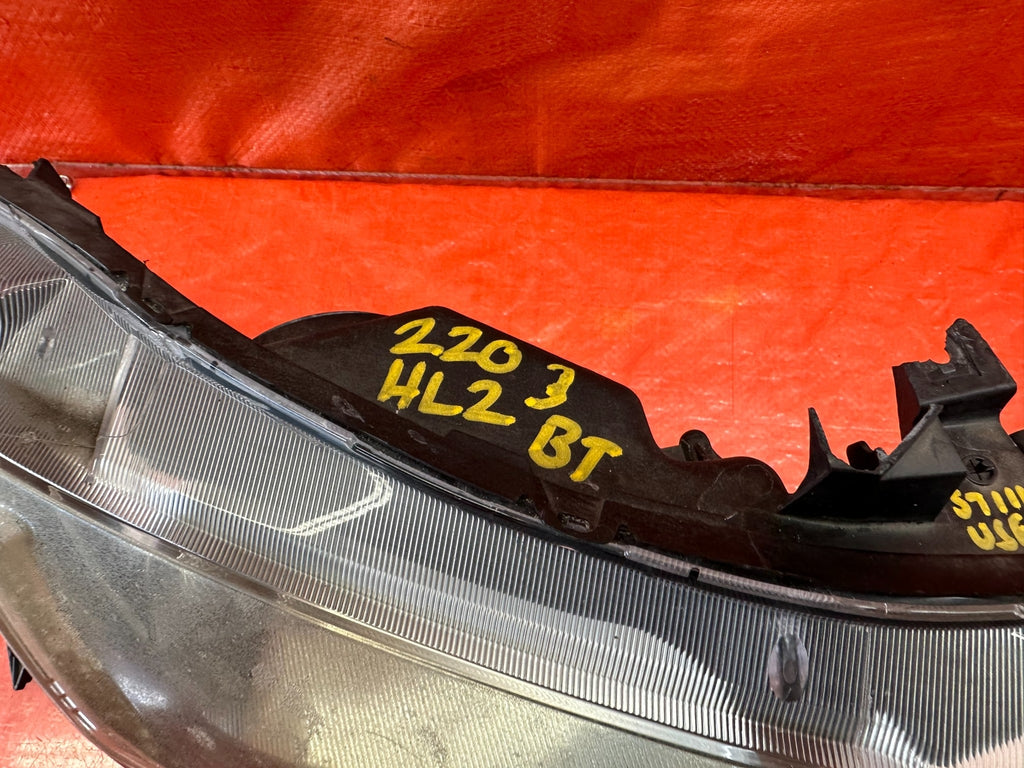 06 08 HONDA CIVIC SEDAN   LEFT & RIGHT AFTERMARKET BLACK HOUSING HEADLIGHTS #2205