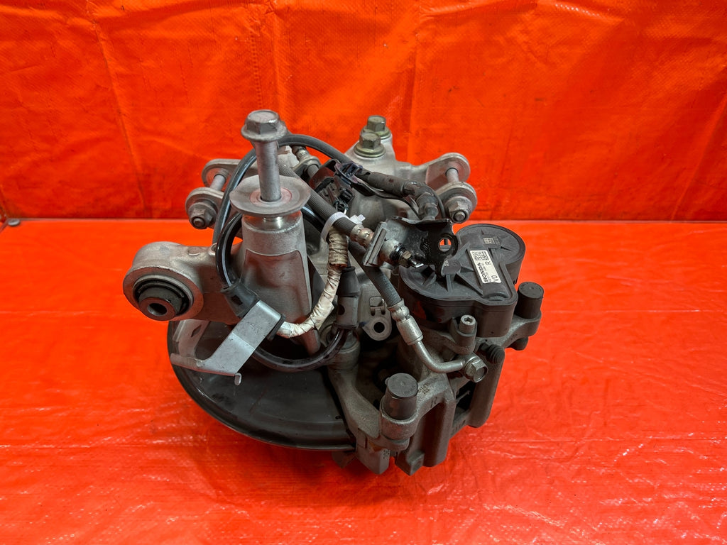 18 21 HONDA ACCORD RIGHT REAR SPINDLE KNUCKLE HUB W/ ELECTRONIC CALIPER OEM #18410