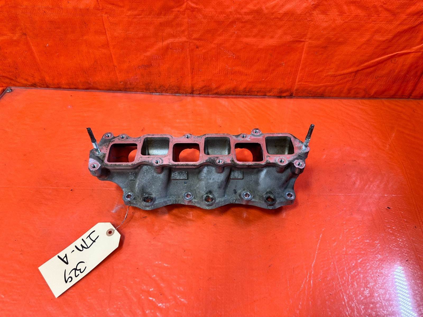 08 15 INFINITI G37 Q60 3.7L VQ37 UPPER ALUMINUM INTAKE MANIFOLD PLENUM #3290
