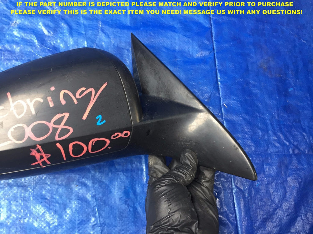 OEM 2007 2008 2009 07 08 09 SEBRING PASSENGER RIGHT SIDE VIEW MIRROR3