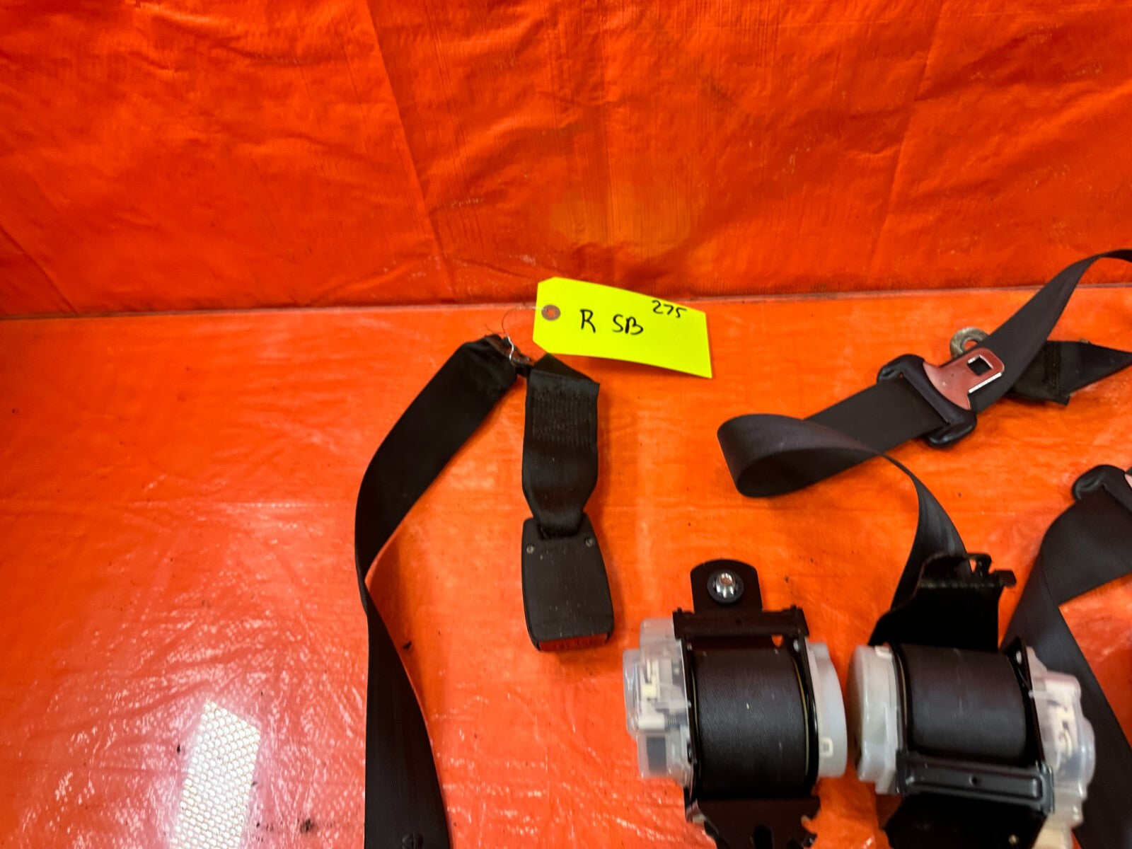 04 08 ACURA TSX   REAR SEAT BELT SET   LEFT & RIGHT SEAT BELTS   BLACK OEM #2759