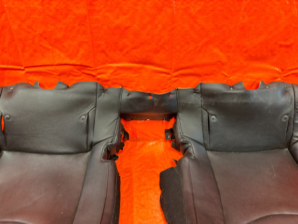 08 09 INFINITI G37 COUPE SPORT REAR LOWER SEAT BLACK LEATHER COVER SKIN OEM 24510