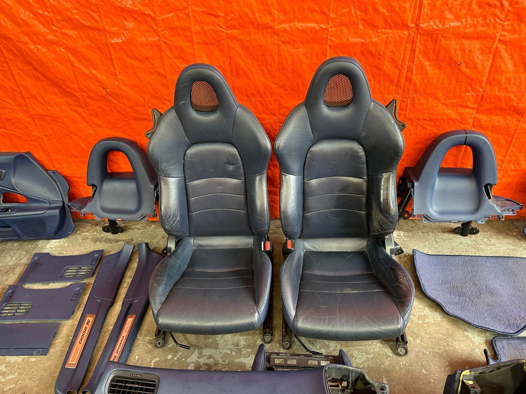 00 09 HONDA S2000   BLUE INTERIOR CONVERSION   SEATS DASH CARPET PLASTICS PANELS16