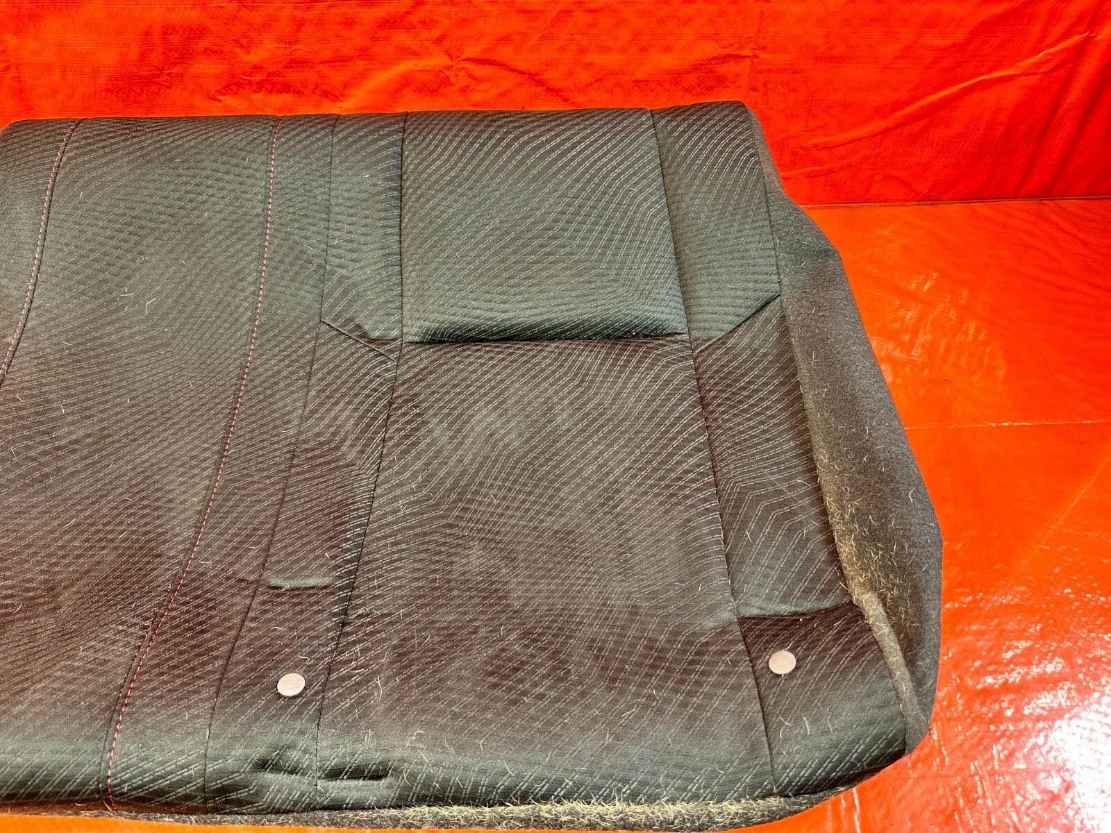 12 13 HONDA CIVIC SI 2D COUPE DRIVER LEFT REAR UPPER SEAT SKIN CLOTH FABRIC OEM4