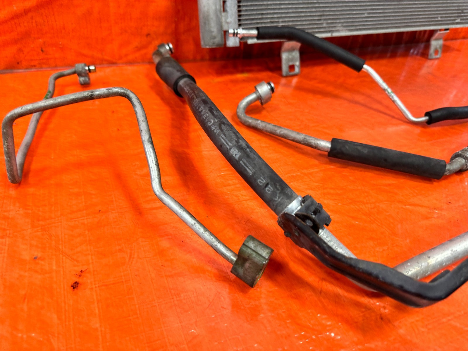 09 11 MAZDA RX8 RX 8   AC LINE SET LINES PIPES HOSES W/ CONDENSER & FAN OEM 30310