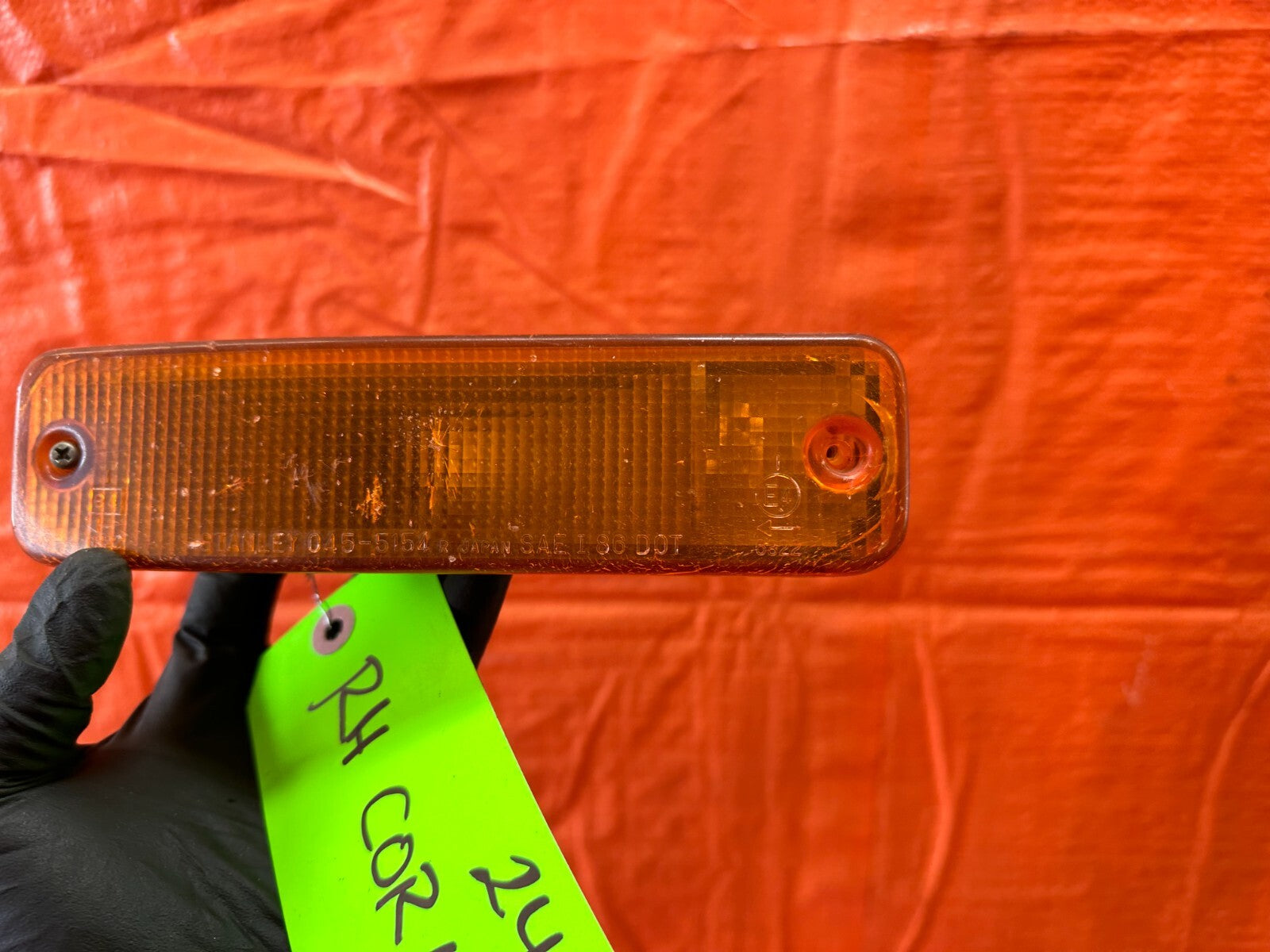 88 89 HONDA CRX   PASSENGER RIGHT BUMPER LIGHT LAMP   OEM FACTORY #2433
