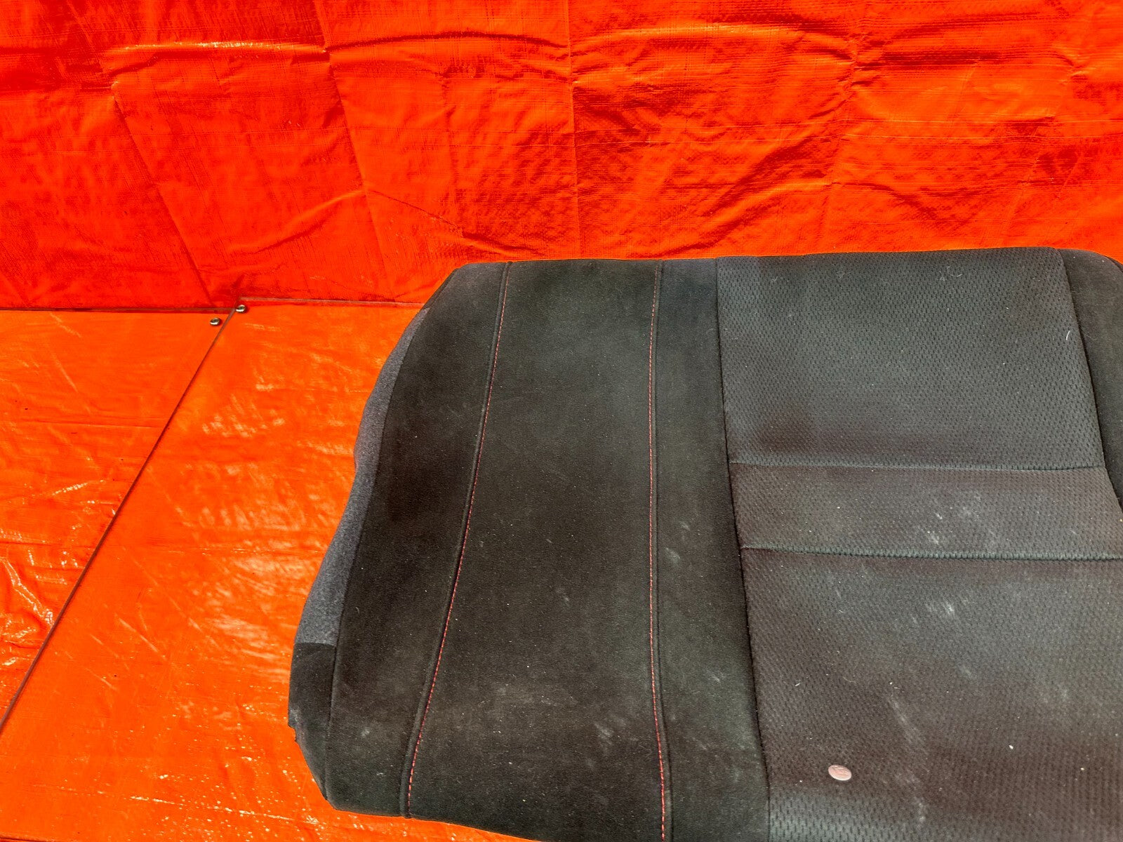 06 08 HONDA CIVIC SI 2D DRIVER LEFT REAR UPPER SEAT SKIN WRAP FABRIC OEM 2647