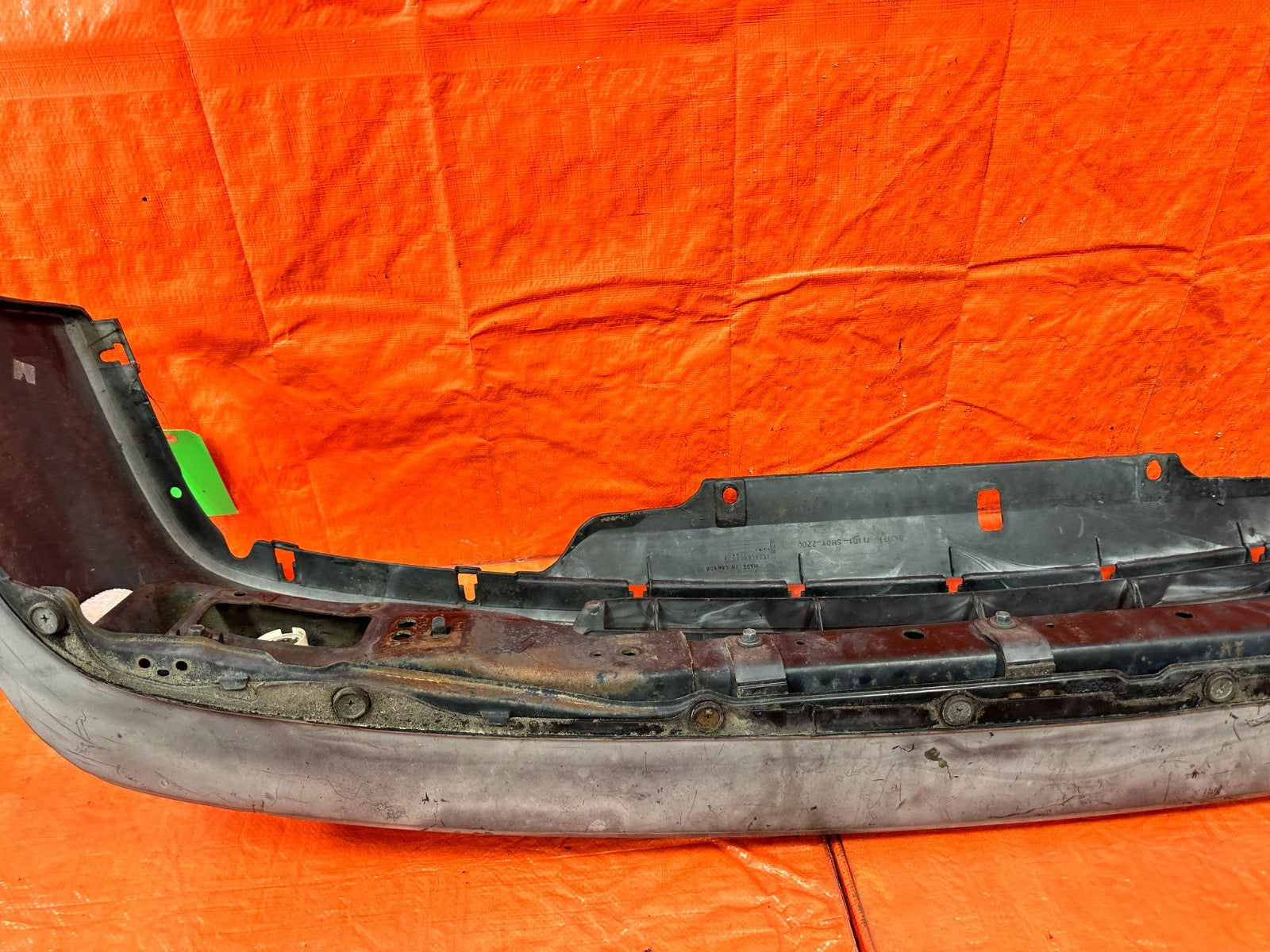 90 91 HONDA CIVIC HATCHBACK FRONT BUMPER COVER W/ RE BAR AND LIGHTS COMPLETE OM12