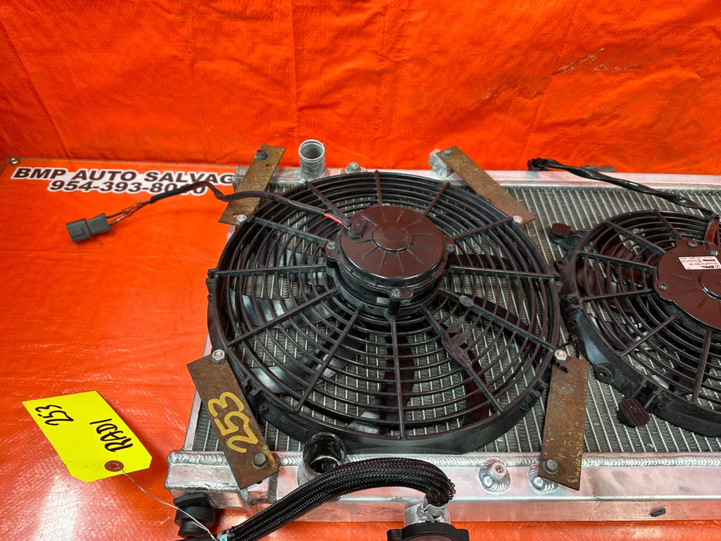 94 01 ACURA INTEGRA   SKUNK2 ALPHA RADIATOR W/ 2 SPAL SLIM FANS   #25313