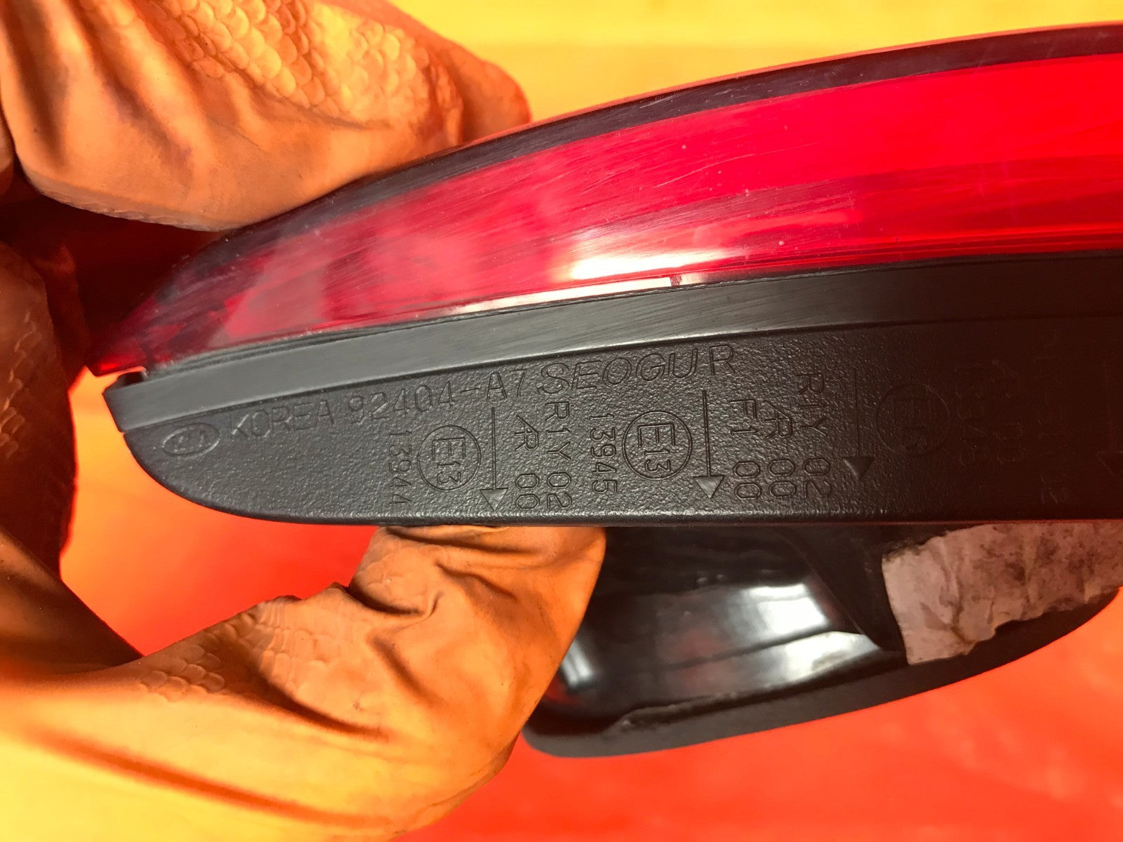OEM 2016 16 KIA FORTE KOUP SX 2D COUPE PASSENGER RIGHT INNER TRUNK TAIL LIGHT6