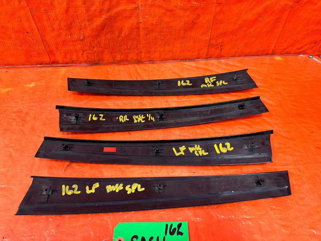96 00 HONDA CIVIC   SEDAN   DOOR SASH SET   LEFT RIGHT FRONT REAR   OEM #162 OE2