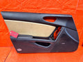 07 11 MAZDA RX8 RX 8   DRIVER LEFT DOOR PANEL TRIM CARD   BLACK TAN   OEM #3030