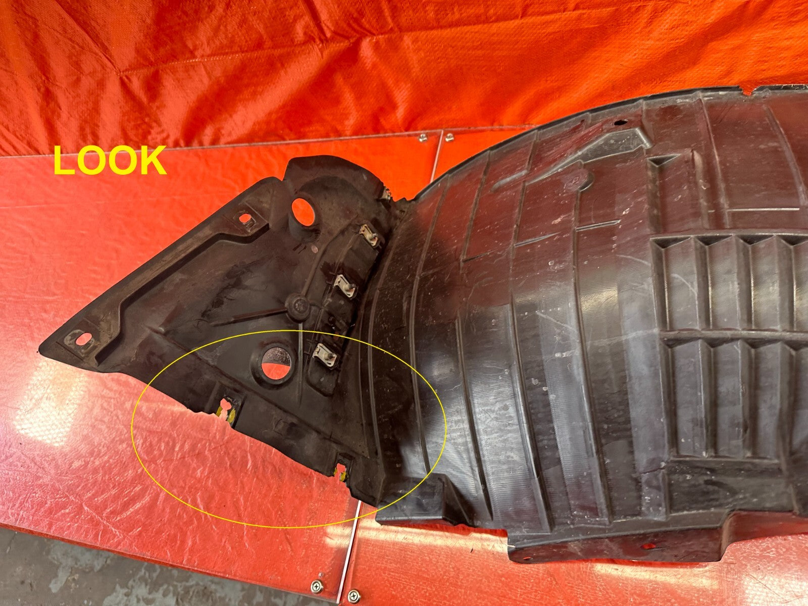 14 20 INFINITI Q50   FENDER LINER SPLASH SHIELD   PASSENGER RIGHT FRONT OEM #2229