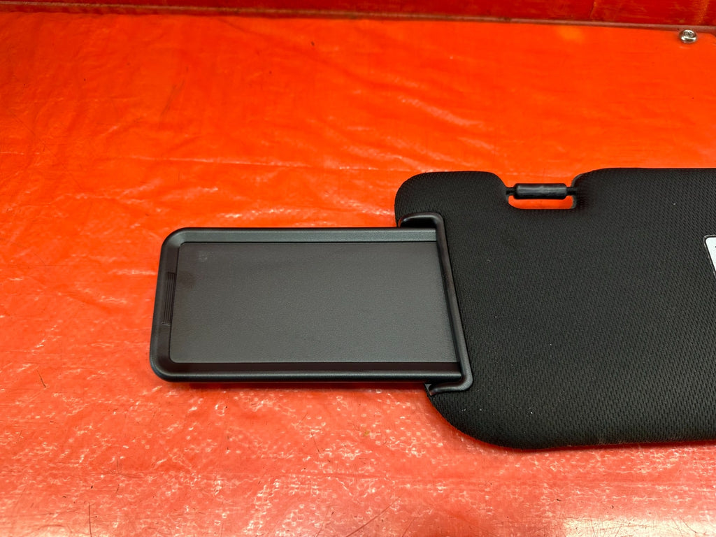 13 16 HYUNDAI GENESIS COUPE   DRIVER LEFT SUN VISOR   W/O SUNROOF BLACK OEM #2199