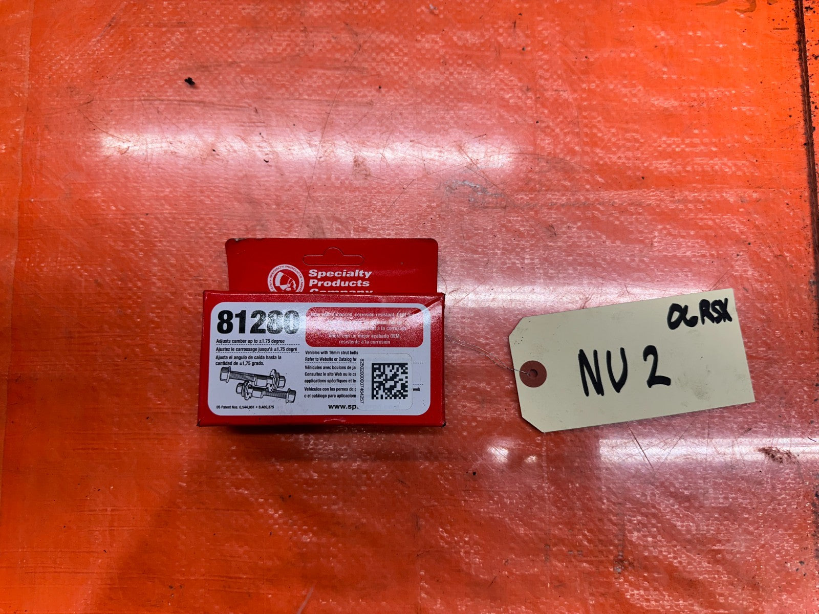 SPC PERFORMANCE 81280 FRONT CAMBER BOLT KIT NEW IN BOX0