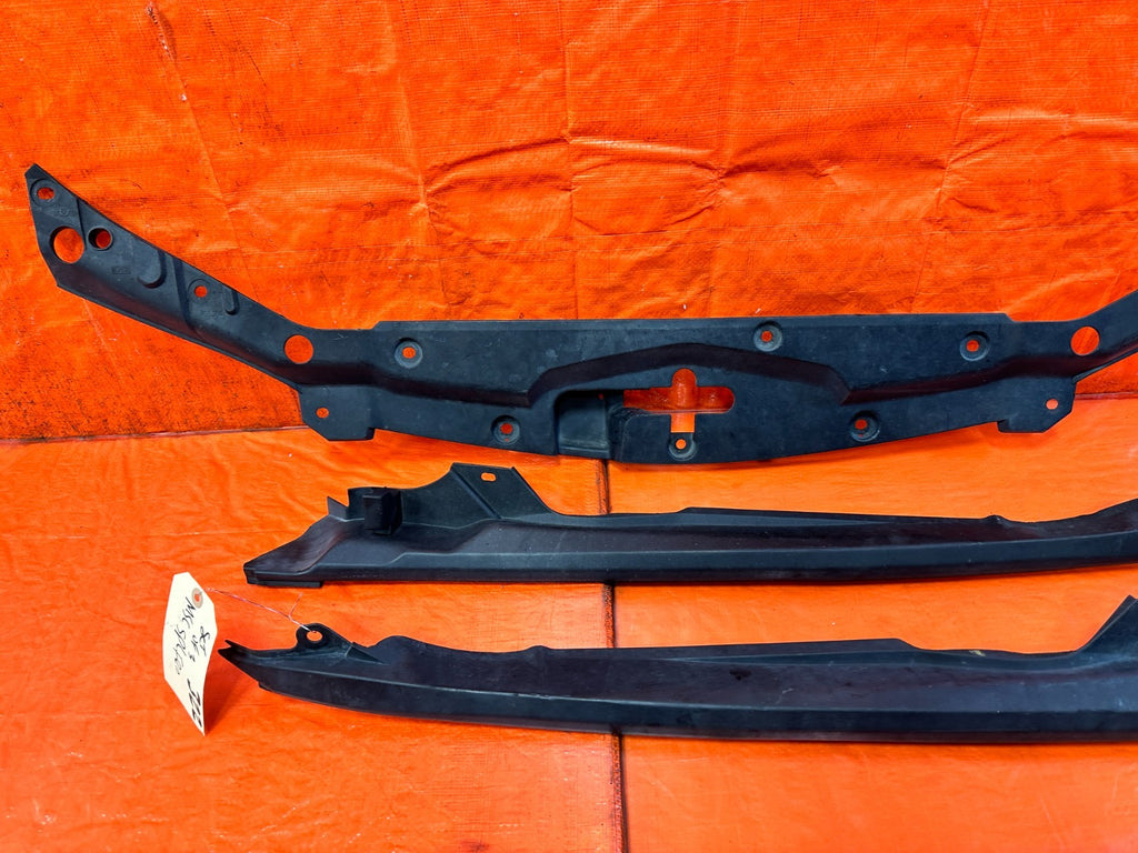 04 05 ACURA TSX UNDER HOOD ENGINE BAY FENDER RADIATOR SUPPORT TRIM 3 PC OEM 3237