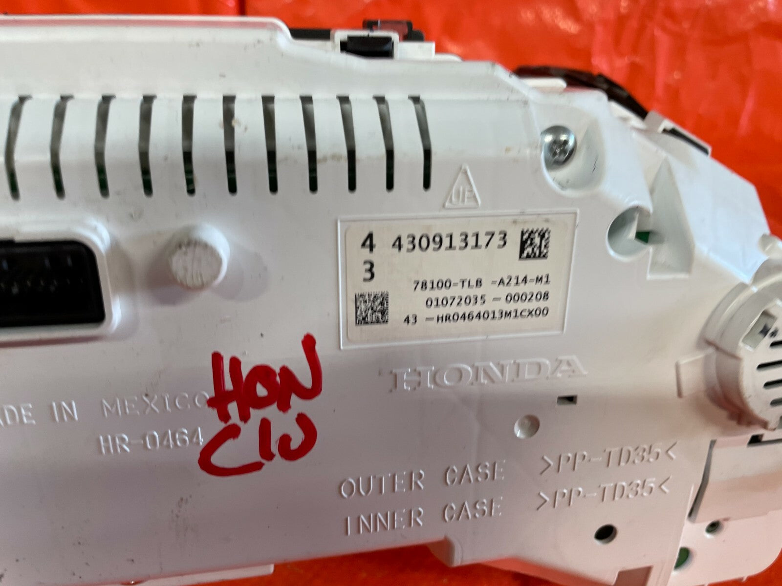 2017 17 HONDA CR V CRV EXL & TOURING ONLY   INSTRUMENT GAUGE CLUSTER SPEEDO OEM8
