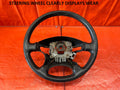 98 01 HONDA PRELUDE   STEERING WHEEL   BLACK LEATHER WRAP    WEAR  OEM #1200