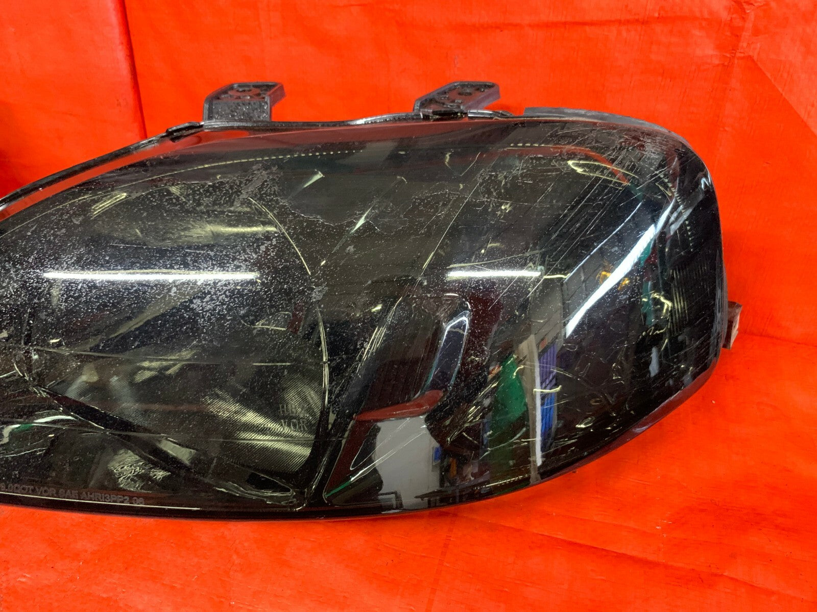99 00 HONDA CIVIC SI EM1   BLACKED OUT HEADLIGHT HEADLAMP SET HEADLIGHTS 2