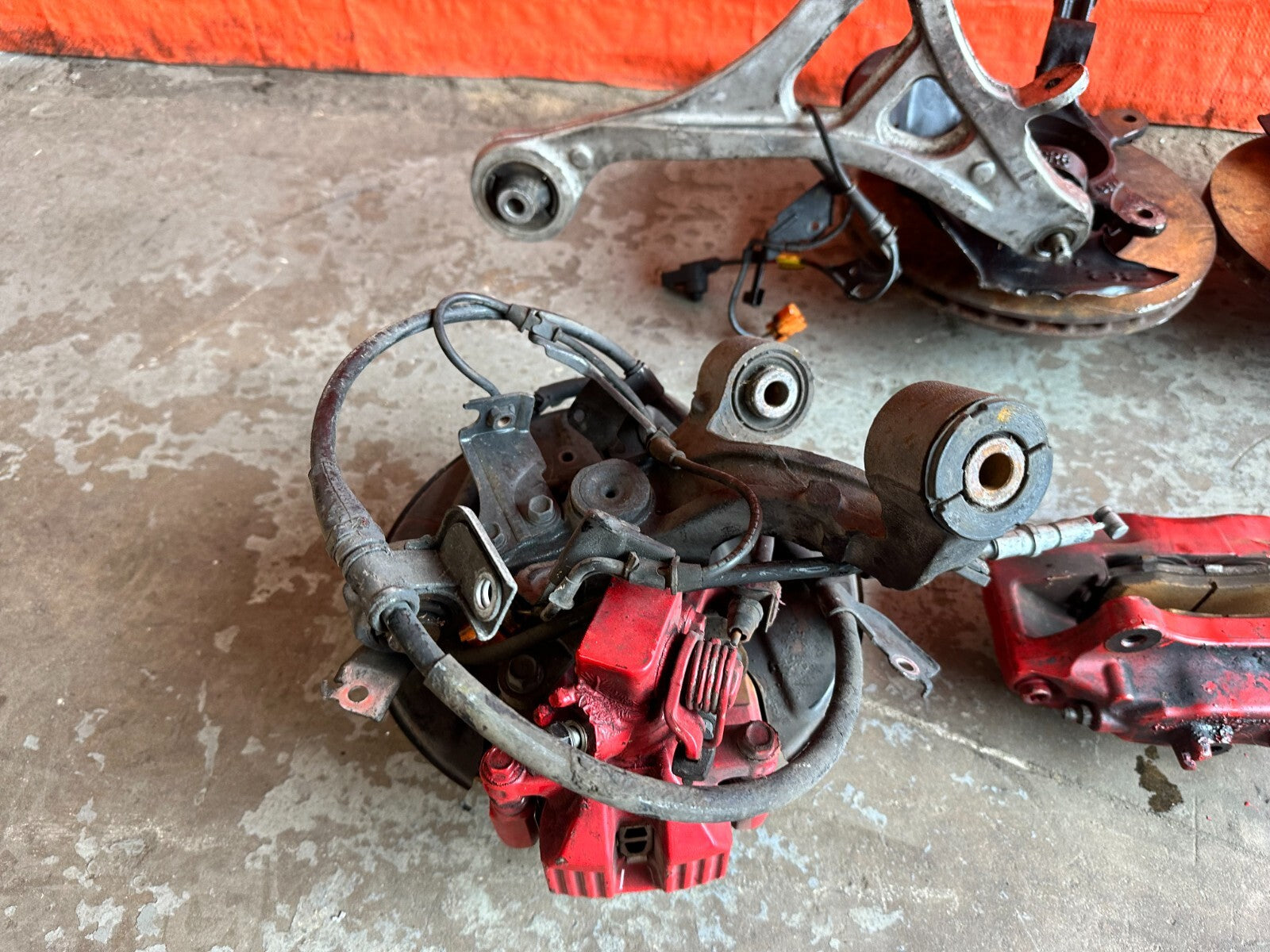 RSX HONDA INTEGRA DC5 TYPE R BREMBO SUSPENSION W/ ALUMINUM ARMS SPINDLES HUBS22