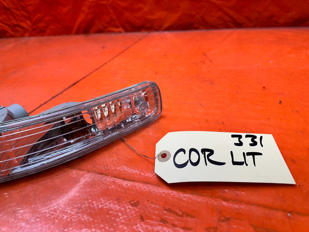 98 01 ACURA INTEGRA AFTERMARKET CLEAR FRONT BUMPER TURN SIGNAL LIGHTS #3311