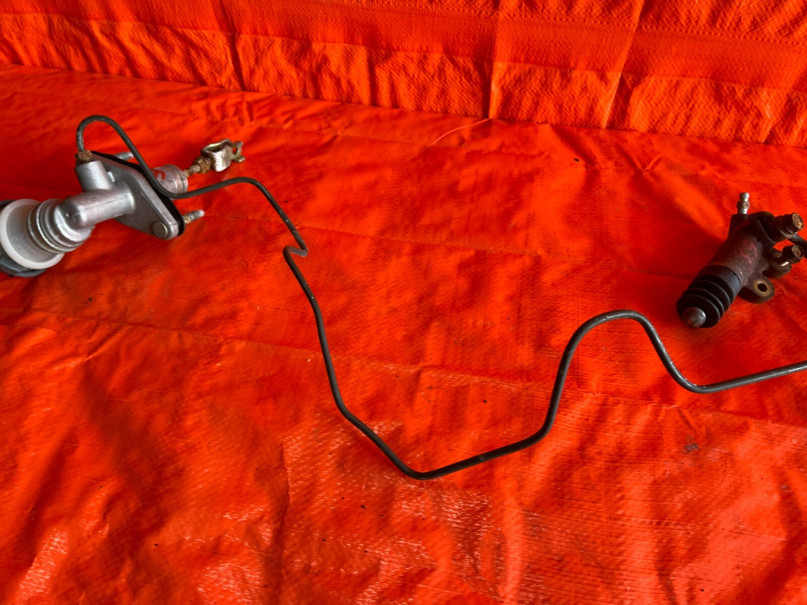 00 03 HONDA S2000 AP1 CLUTCH MASTER CYLINDER SLAVE CYLINDER & ALL LINES OEM #636
