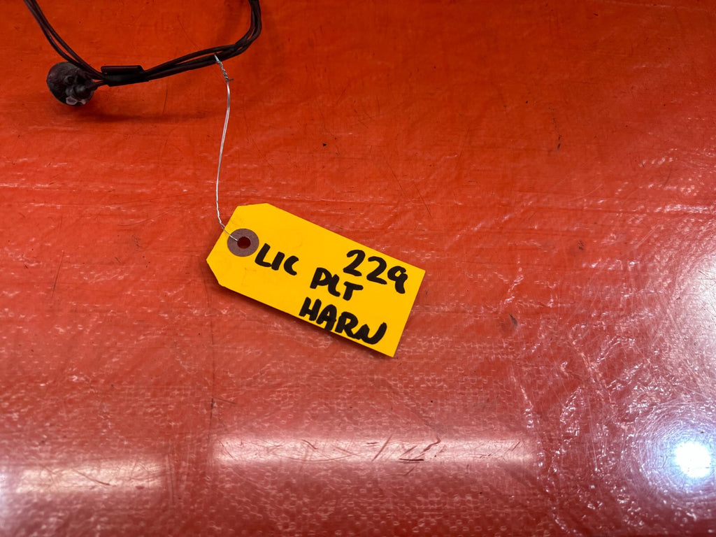 94 01 ACURA INTEGRA SEDAN   LICENSE PLATE HARNESS   OEM FACTORY #2291