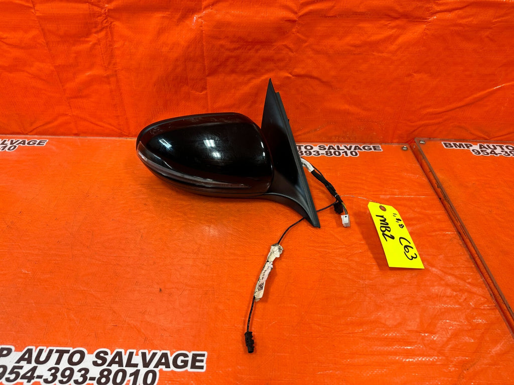 15 16 MERCEDES BENZ C63 AMG   PASSENGER RIGHT SIDE VIEW MIRROR W/ BLIND SPOT OEM0