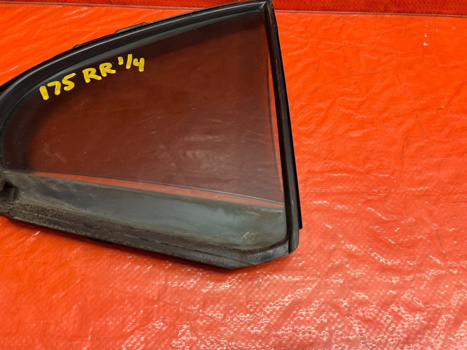 08 15 LANCER EVOLUTION X EVO 10   DRIVER RIGHT REAR 1/4 QUARTER GLASS WINDOW 1754