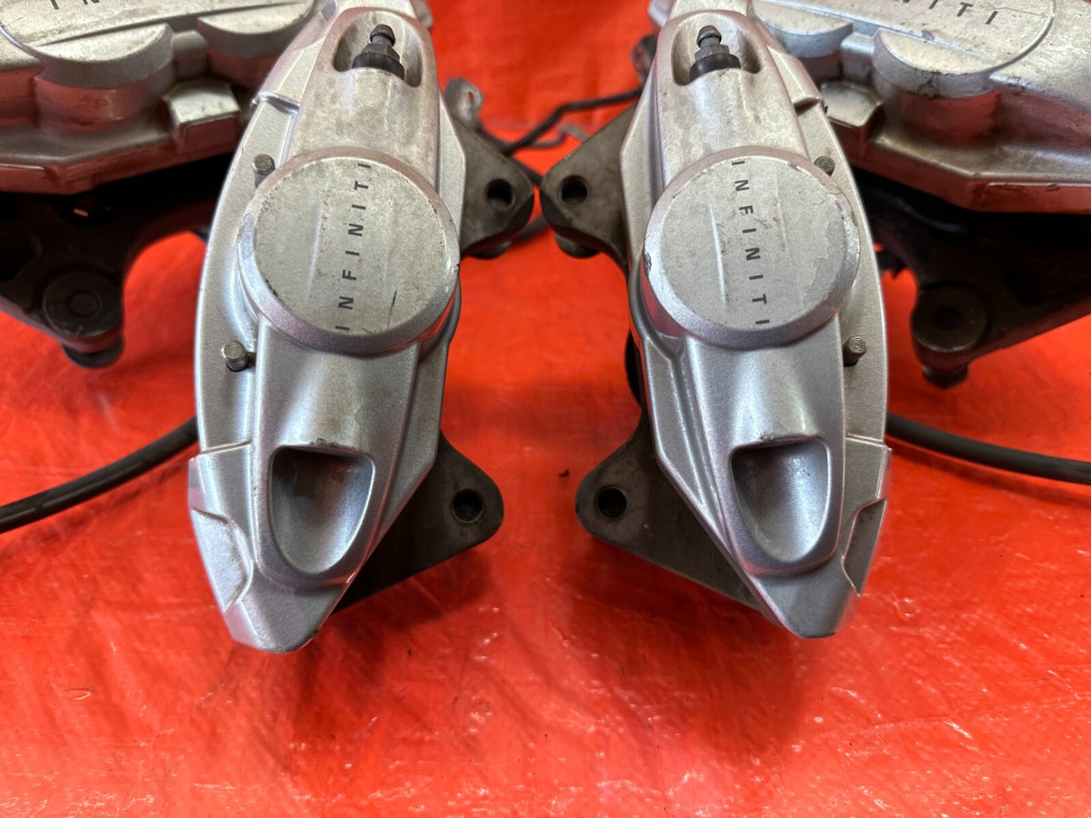 08-15 INFINITI G37 & Q60 SPORT - AKEBONO - BRAKE CALIPERS LEFT & RIGHT - OEM 1889