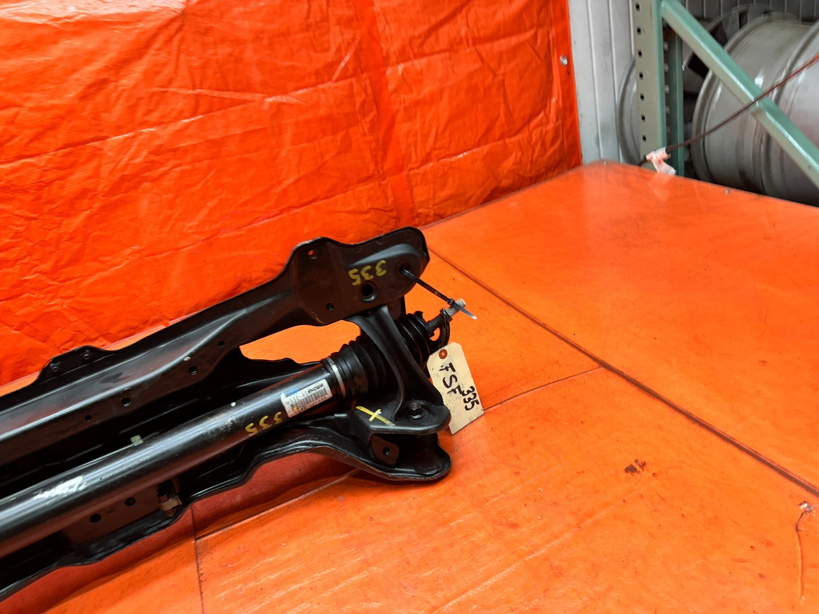 97 01 HONDA PRELUDE 2.2L FRONT SUBFRAME K MEMBER W/ POWER STEERING RACK OEM #33515