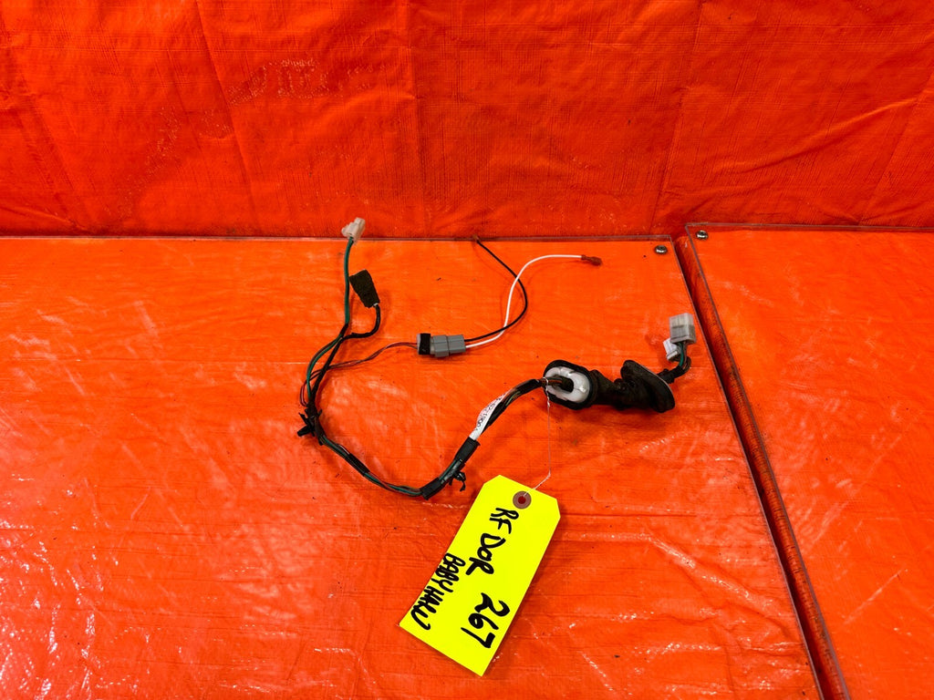 90 93 MAZDA MX 5 MIATA   RIGHT DOOR HARNESS POWER WINDOW MANUAL LOCK OEM #2670