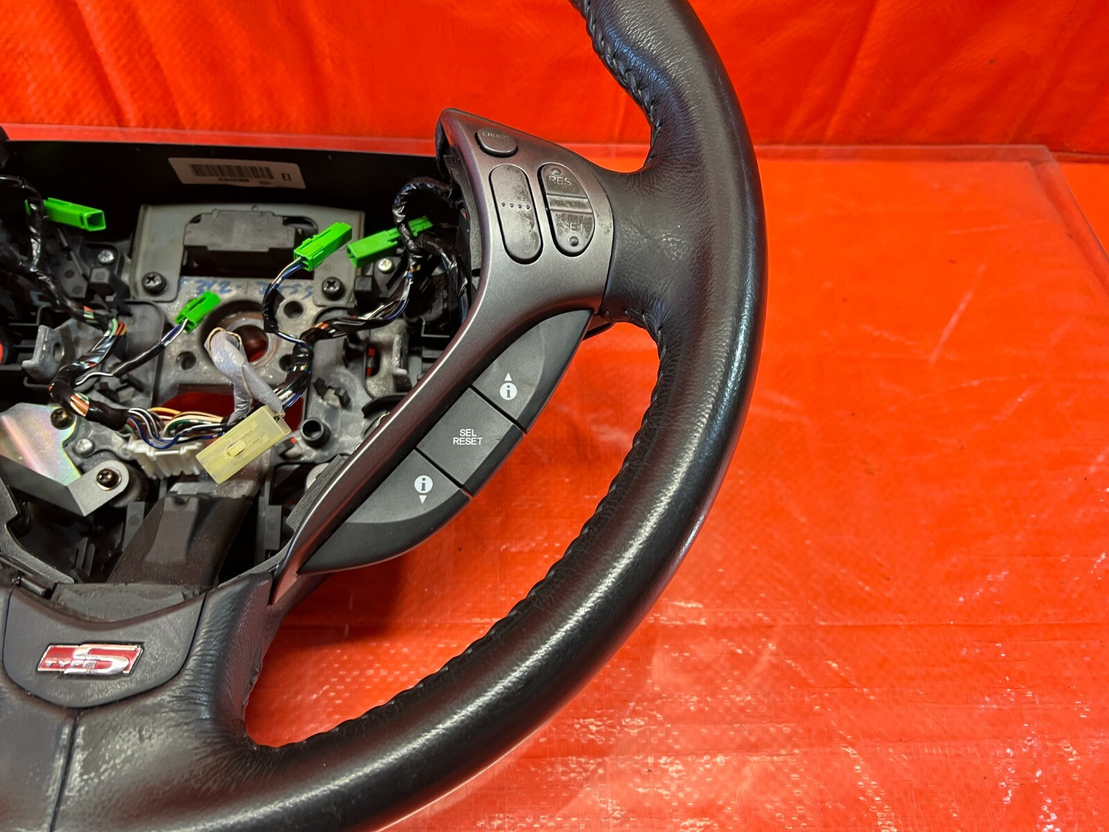 07 08 ACURA TL TYPE S   STEERING WHEEL   BLACK LEATHER W/ PADDLE SHIFTERS   OEM5