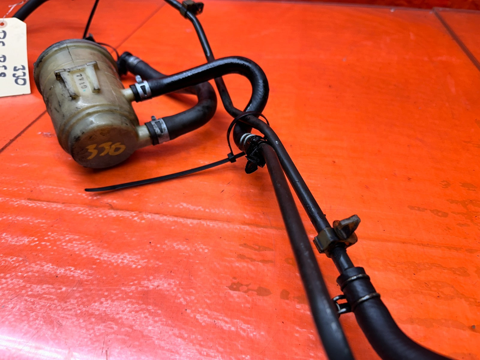 04 08 ACURA TSX 2.4L STEERING RACK TO PUMP RETURN LINES N TANK OEM #33011