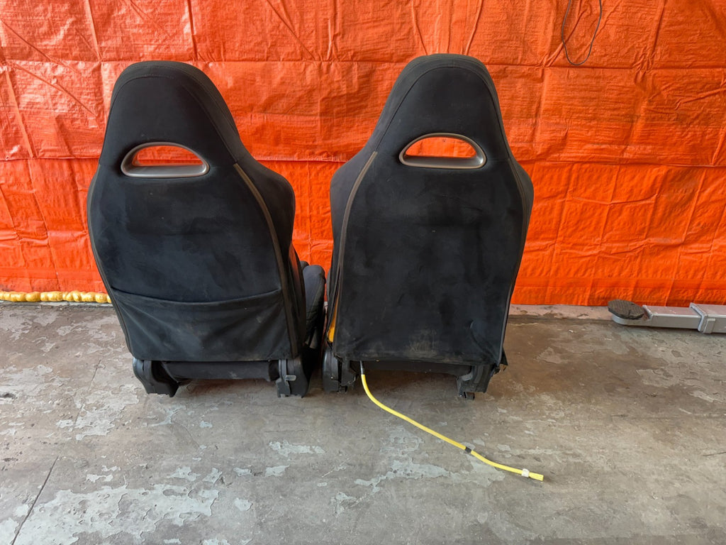 02 06 ACURA RSX   BLACK SUEDE FRONT CLOTH SEATS   LEFT AND RIGHT OEM FACOTRY OE10
