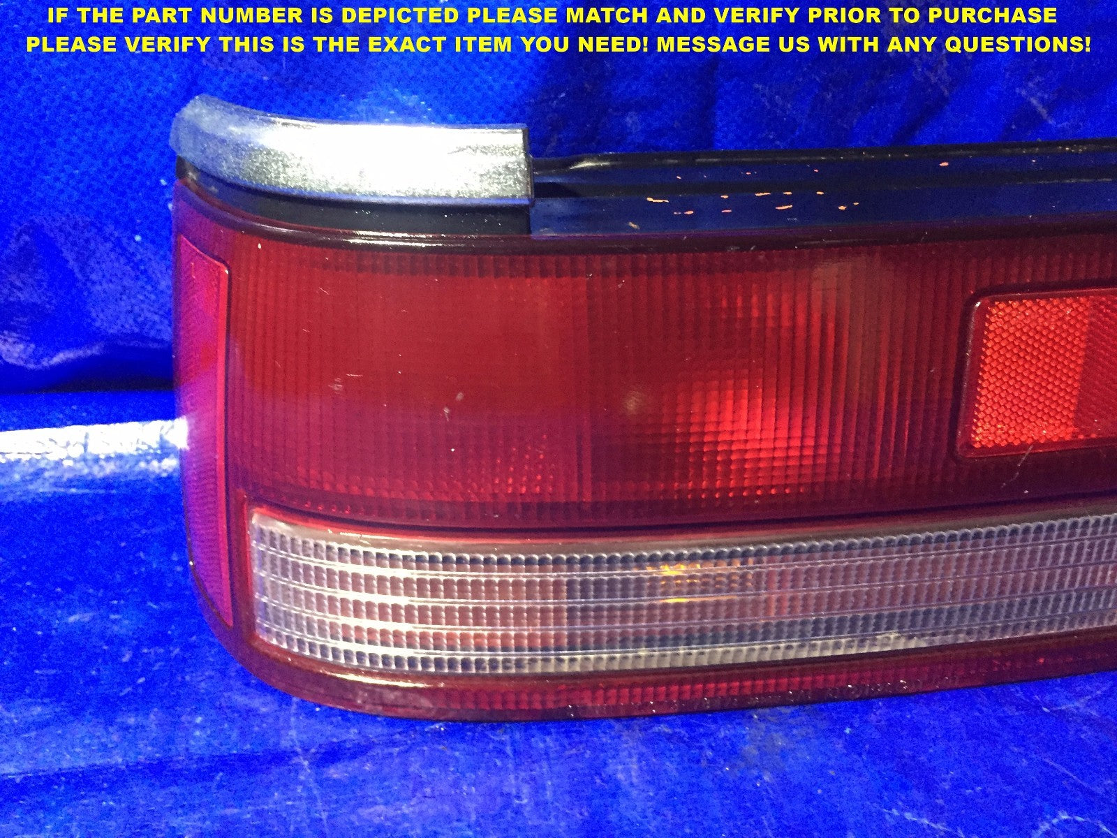 OEM 1988 1989 MAZDA 626 DRIVER LEFT TAIL LIGHT L LH 043 7846 88 89 L LH3