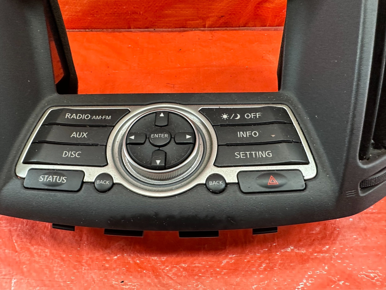 08 15 INFINITI G37 & Q60    2D COUPE   RADIO STEREO CONTROL BEZEL   NON NAVI 2078