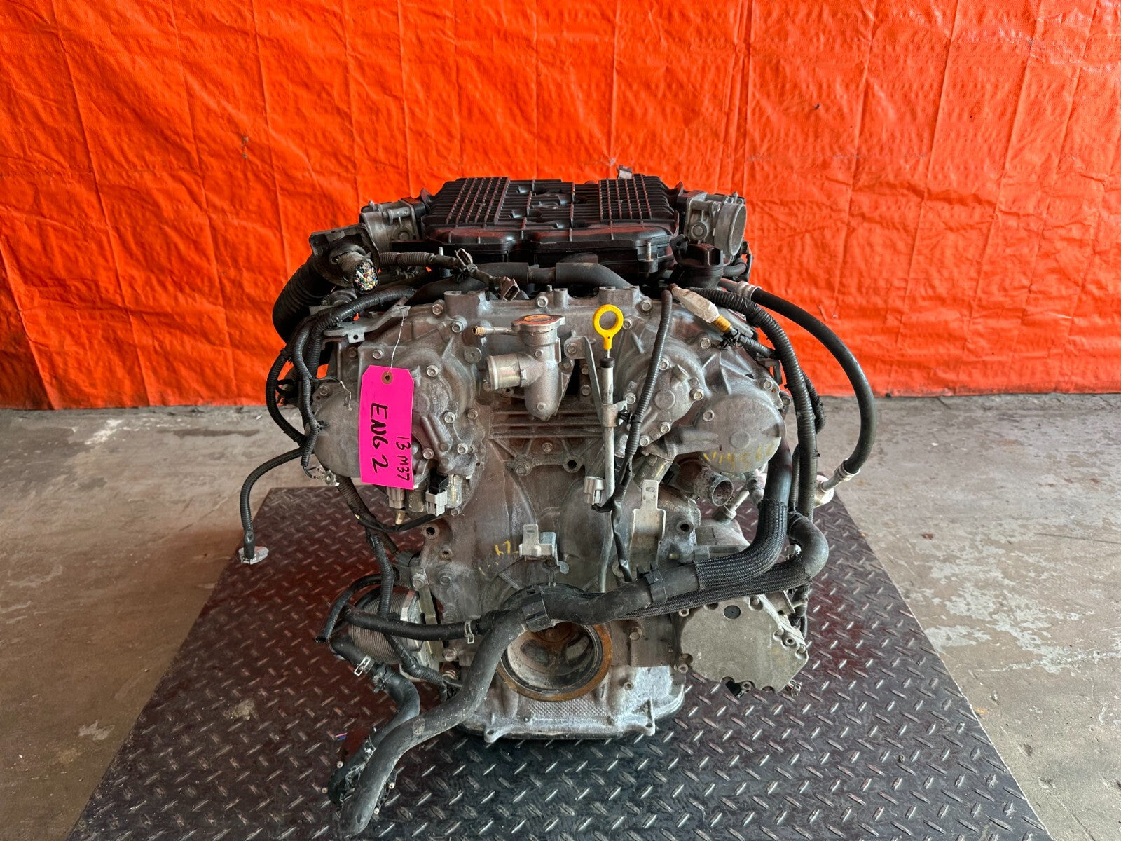 2012 12 INFINITI M35H M35 HYBRID   ENGINE MOTOR LONG BLOCK ASSEMBLY   OEM7